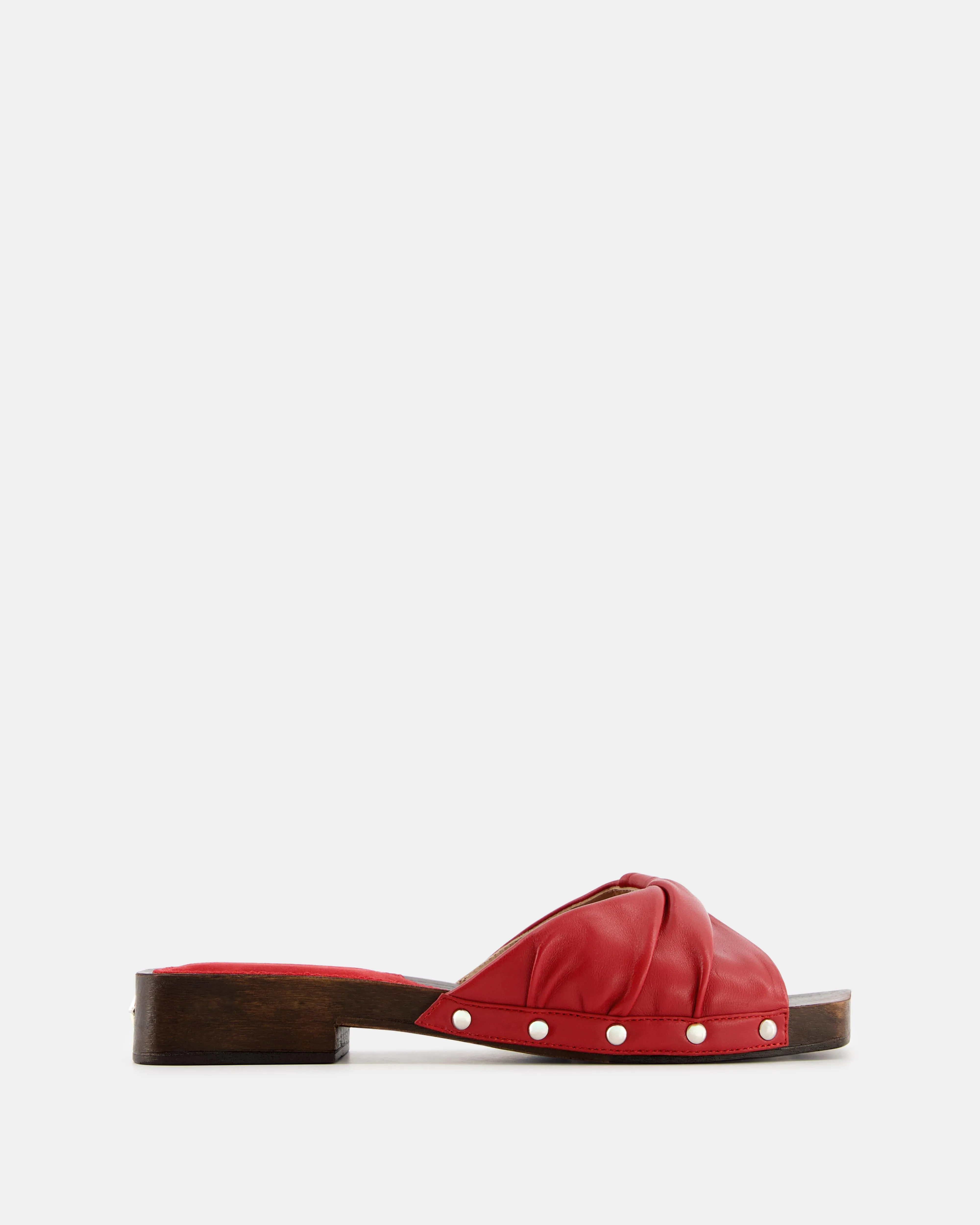 Bulla Mellow Flat Clog Midnight Red sold by NODALETO