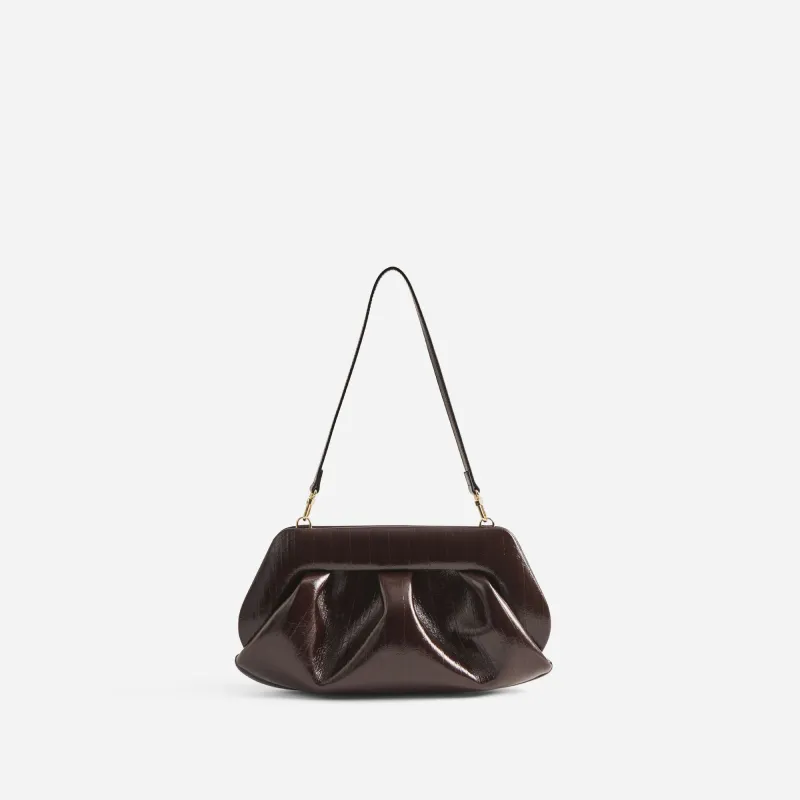 BIOS BAGUETTE RIGATO VEGAN FABRIC CHOCOLATE PLUM made by THEMOIRÃ
