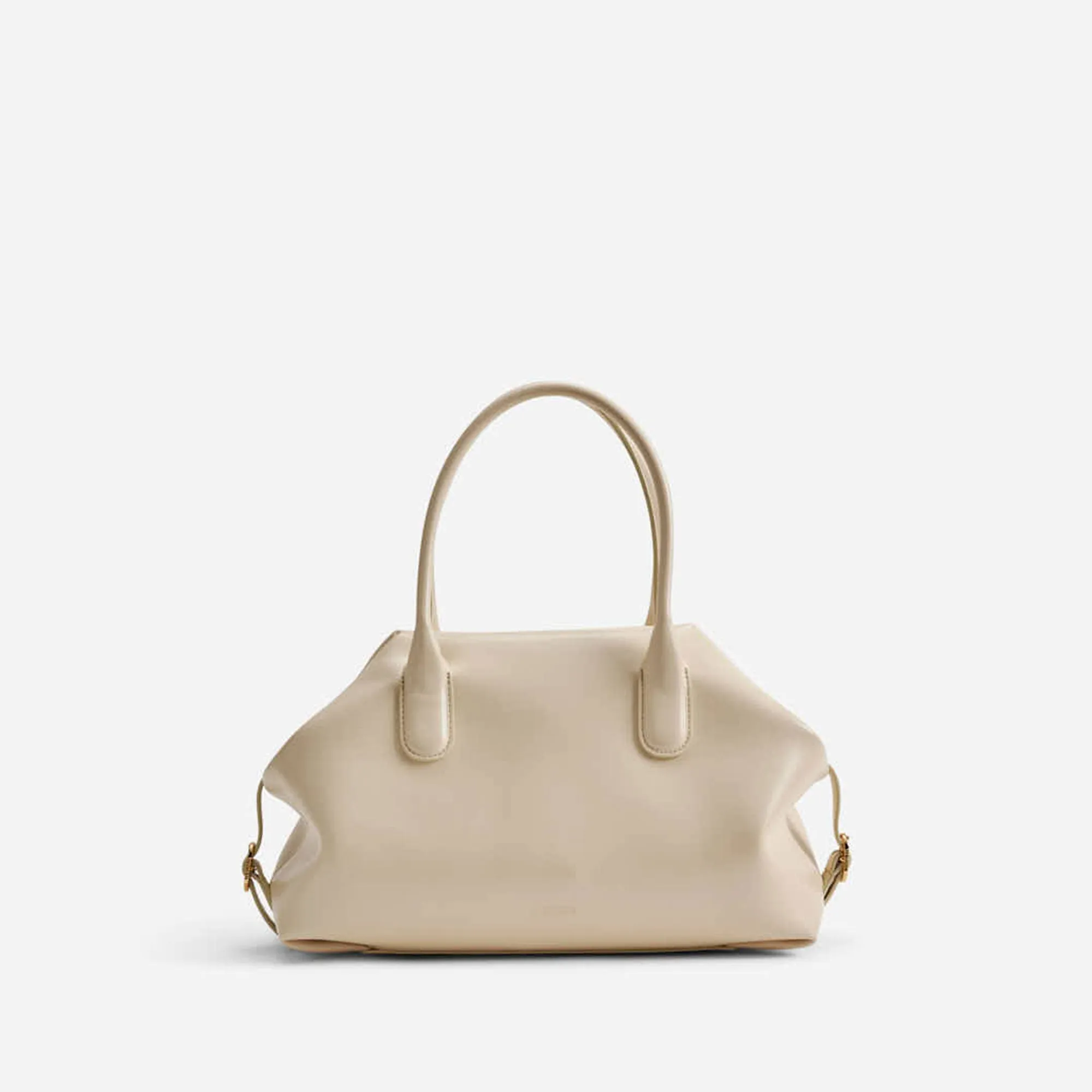 TALIA TRUNK MEDIUM VEGAN FABRIC BUTTER CREAM sold by THEMOIRÃ