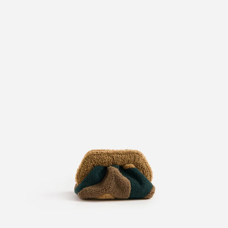 TIA SHEARLING PATCH MUD BISCUIT PINE made by THEMOIRÃ