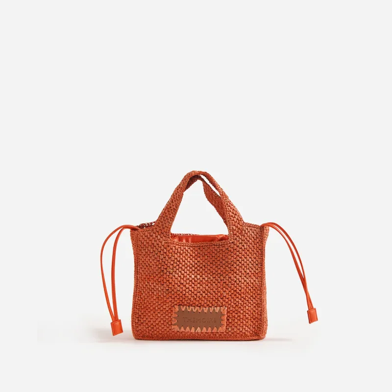 MOREA SMALL RAFFIA CORAL made by THEMOIRÃ