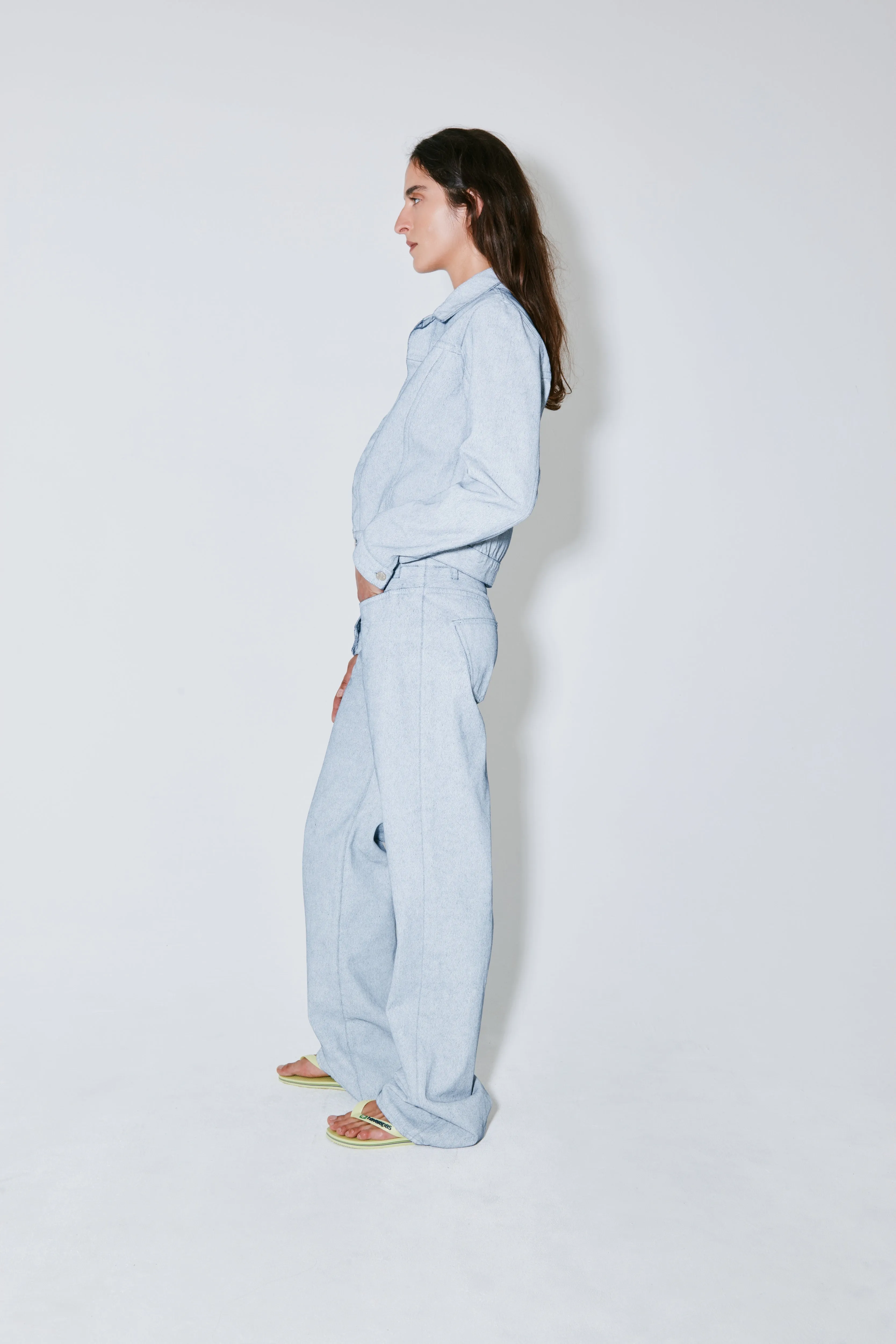 PETERSON pants white on blue sold by FAÃON JACMIN product image thumbnail 3