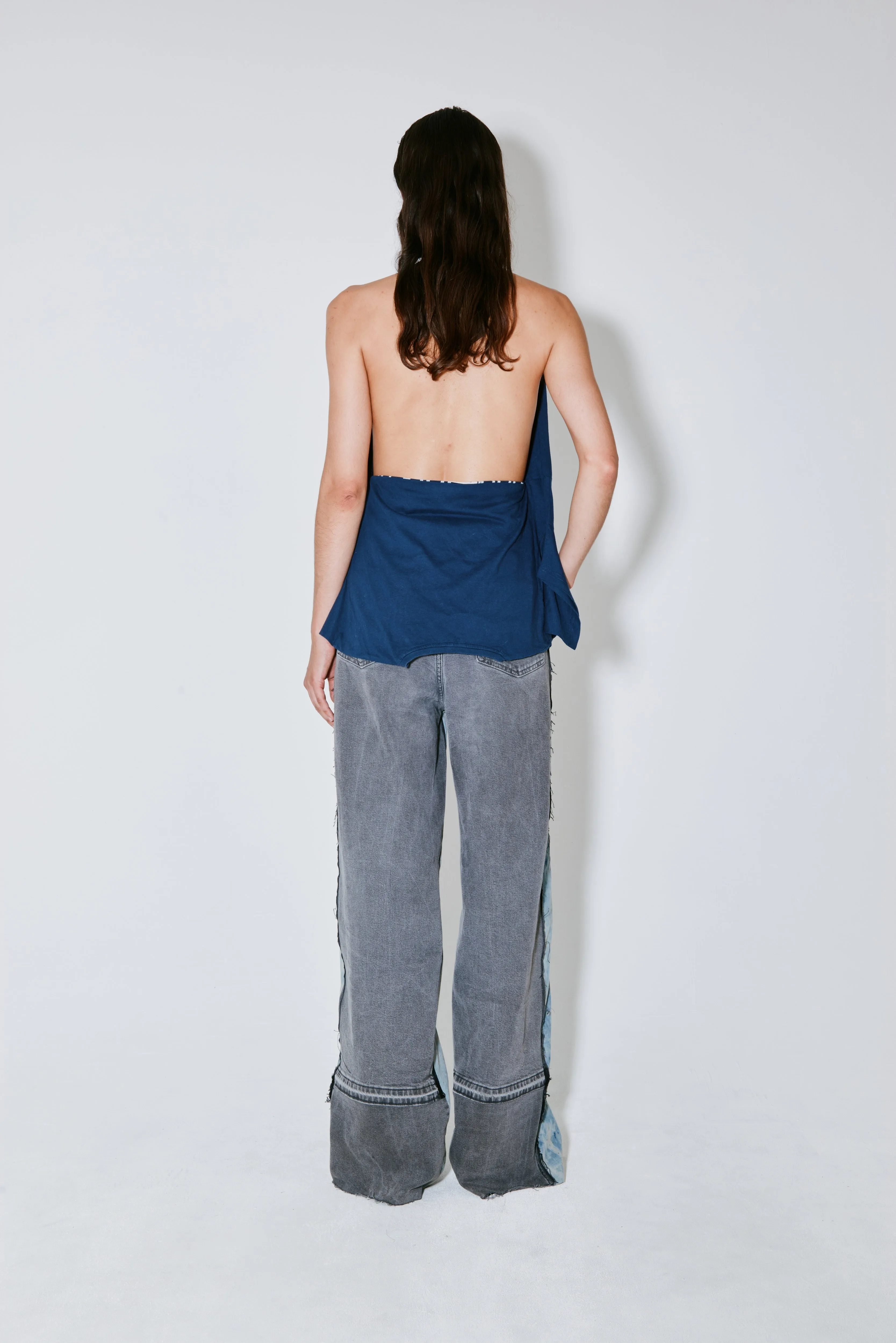 POLKA pants worn grey blue sold by FAÃON JACMIN product image thumbnail 5