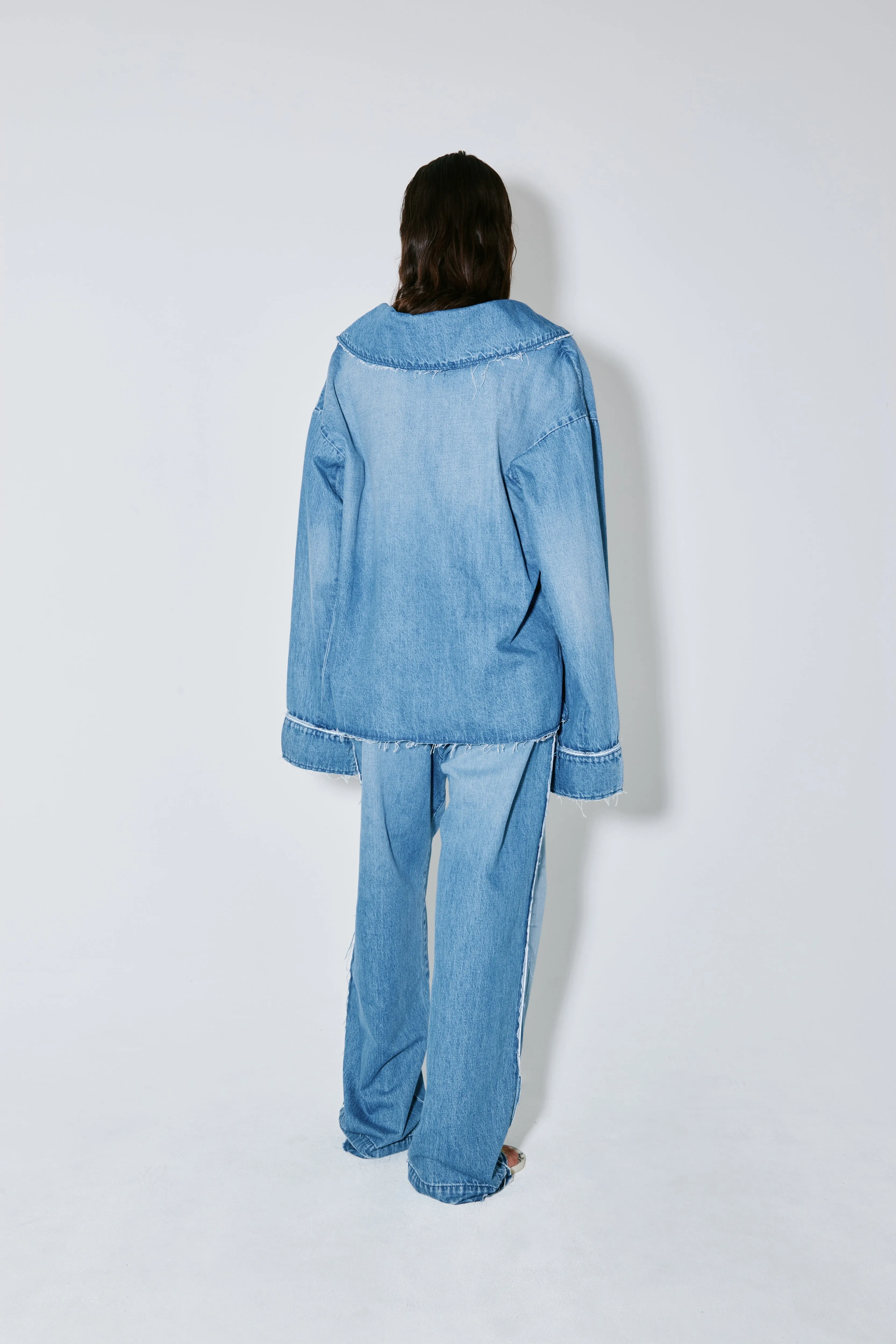 CHRISTINA shirt blue washed sold by FAÃON JACMIN product image thumbnail 5
