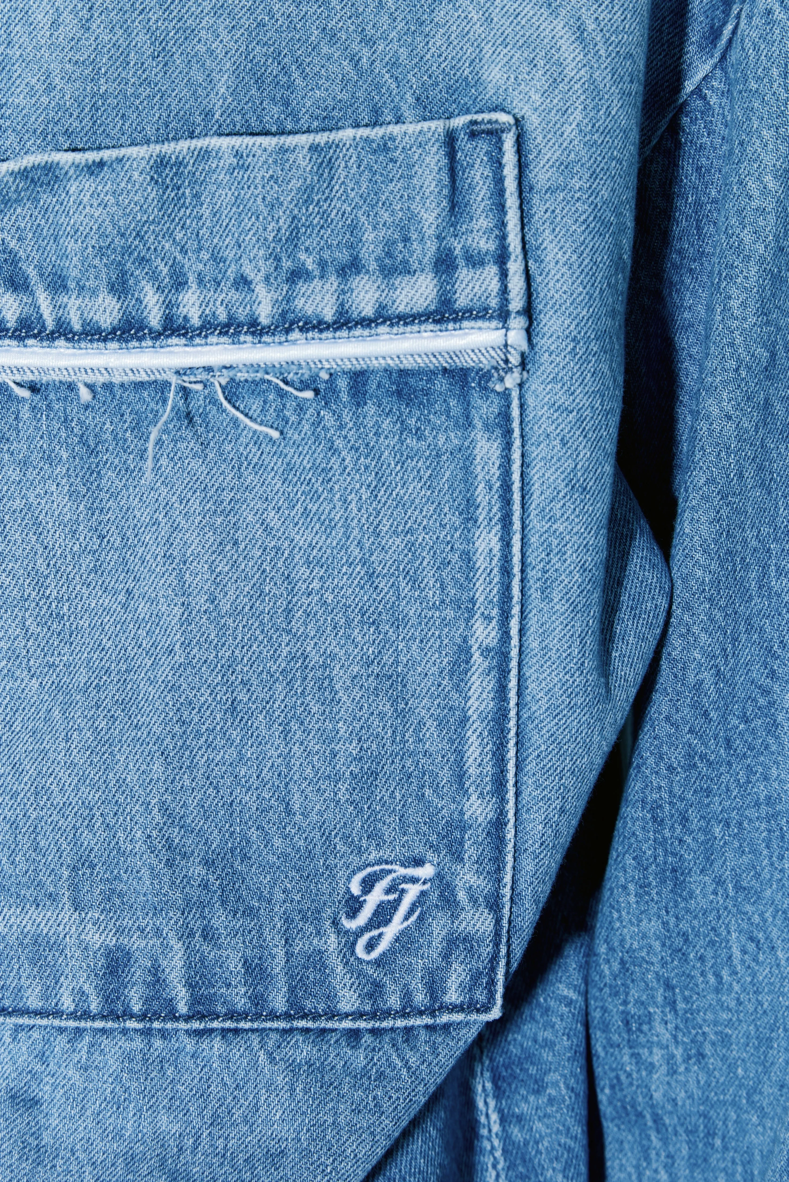 CHRISTINA shirt blue washed sold by FAÃON JACMIN product image thumbnail 4