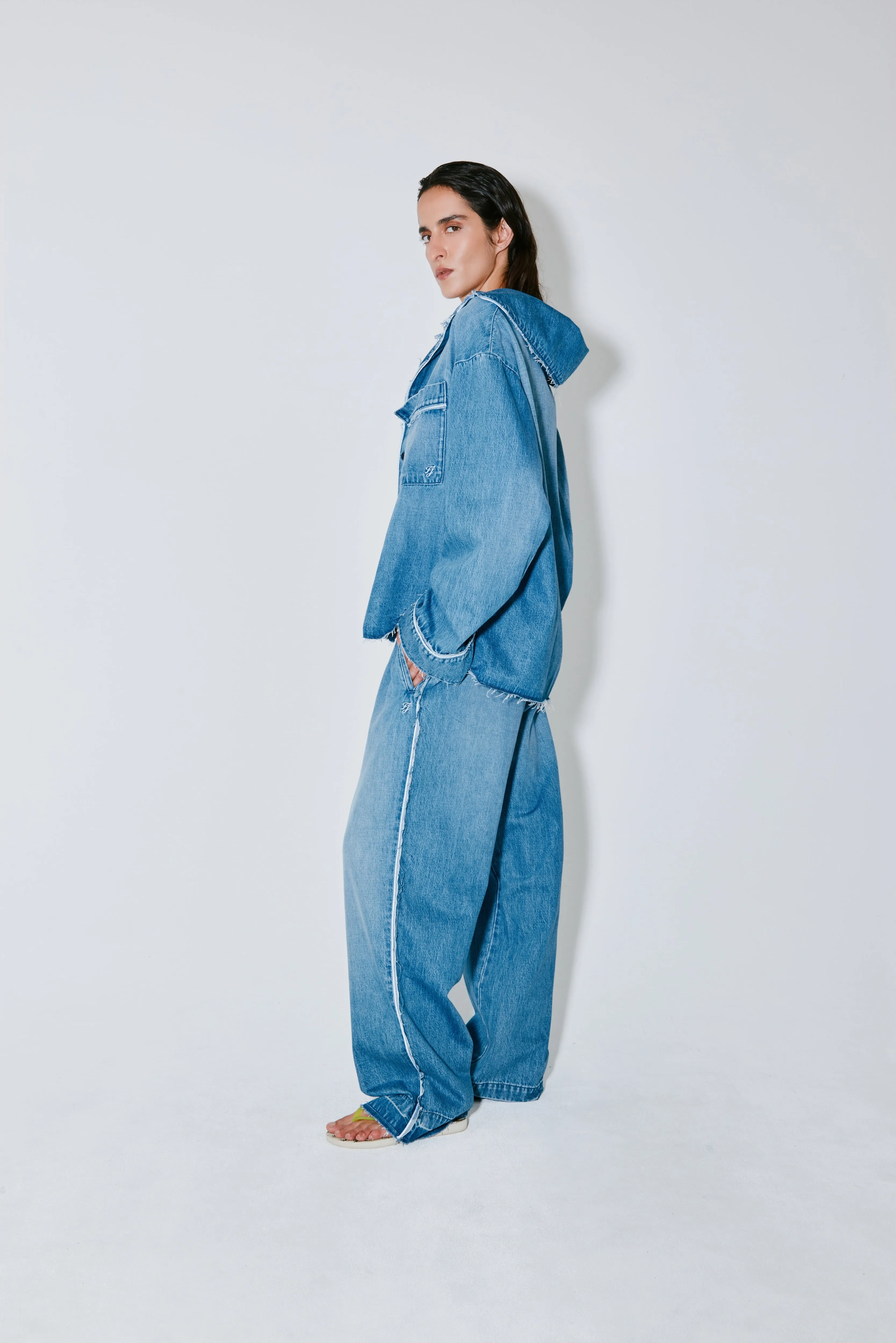 CHRISTINA shirt blue washed sold by FAÃON JACMIN product image thumbnail 3