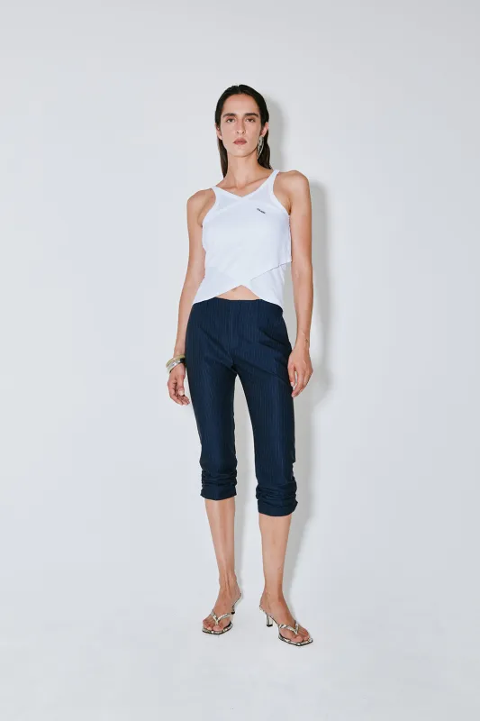 PANETONE capri pants navy made by FAÃON JACMIN