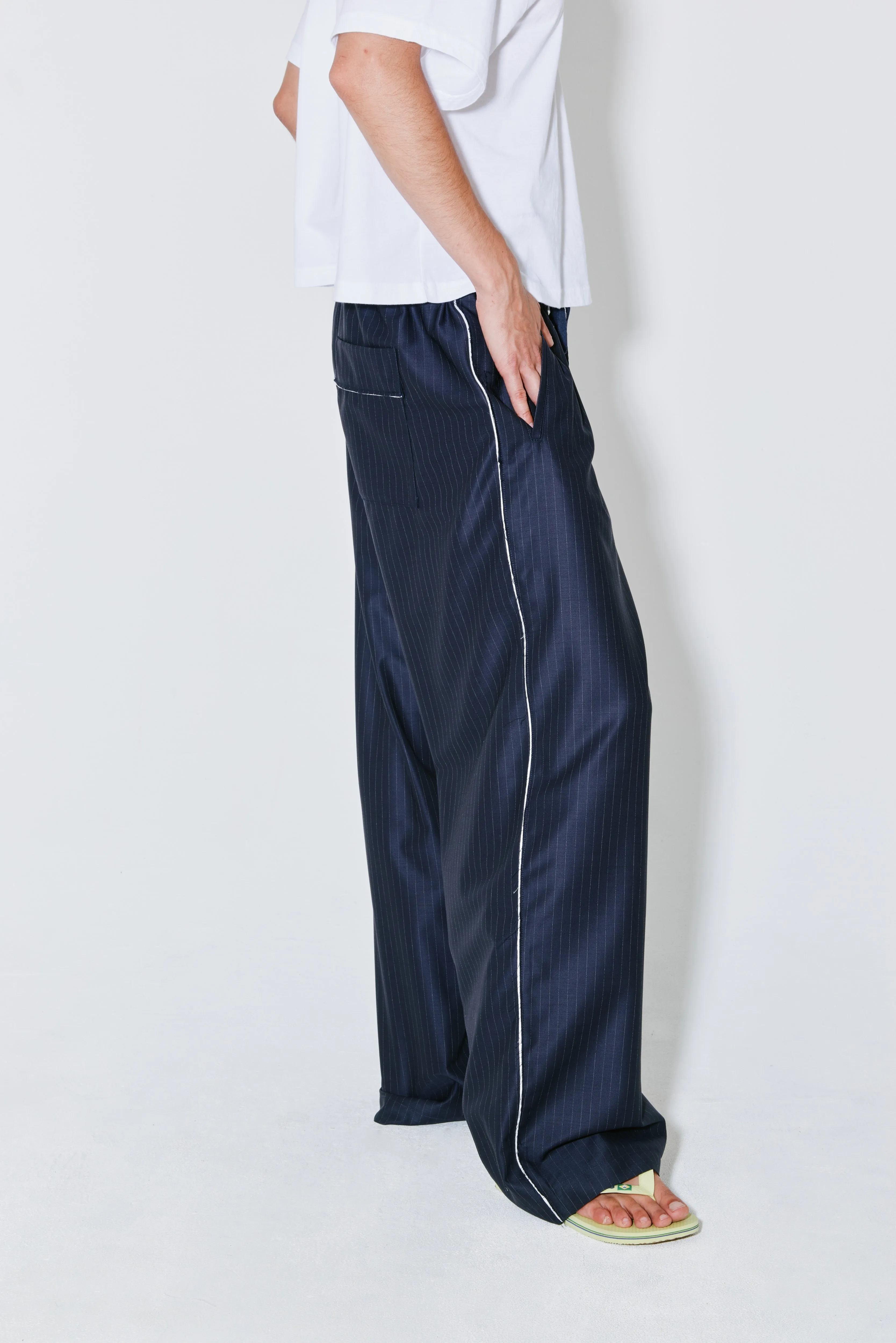PIETER pants navy white stripes sold by FAÃON JACMIN product image thumbnail 2