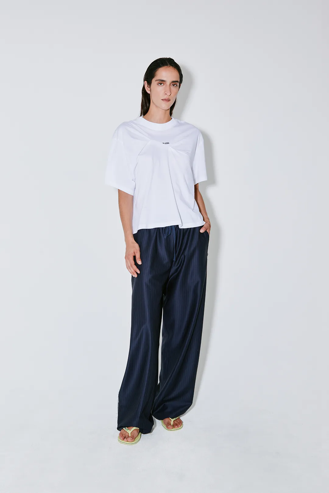 PIETER pants navy white stripes sold by FAÃON JACMIN