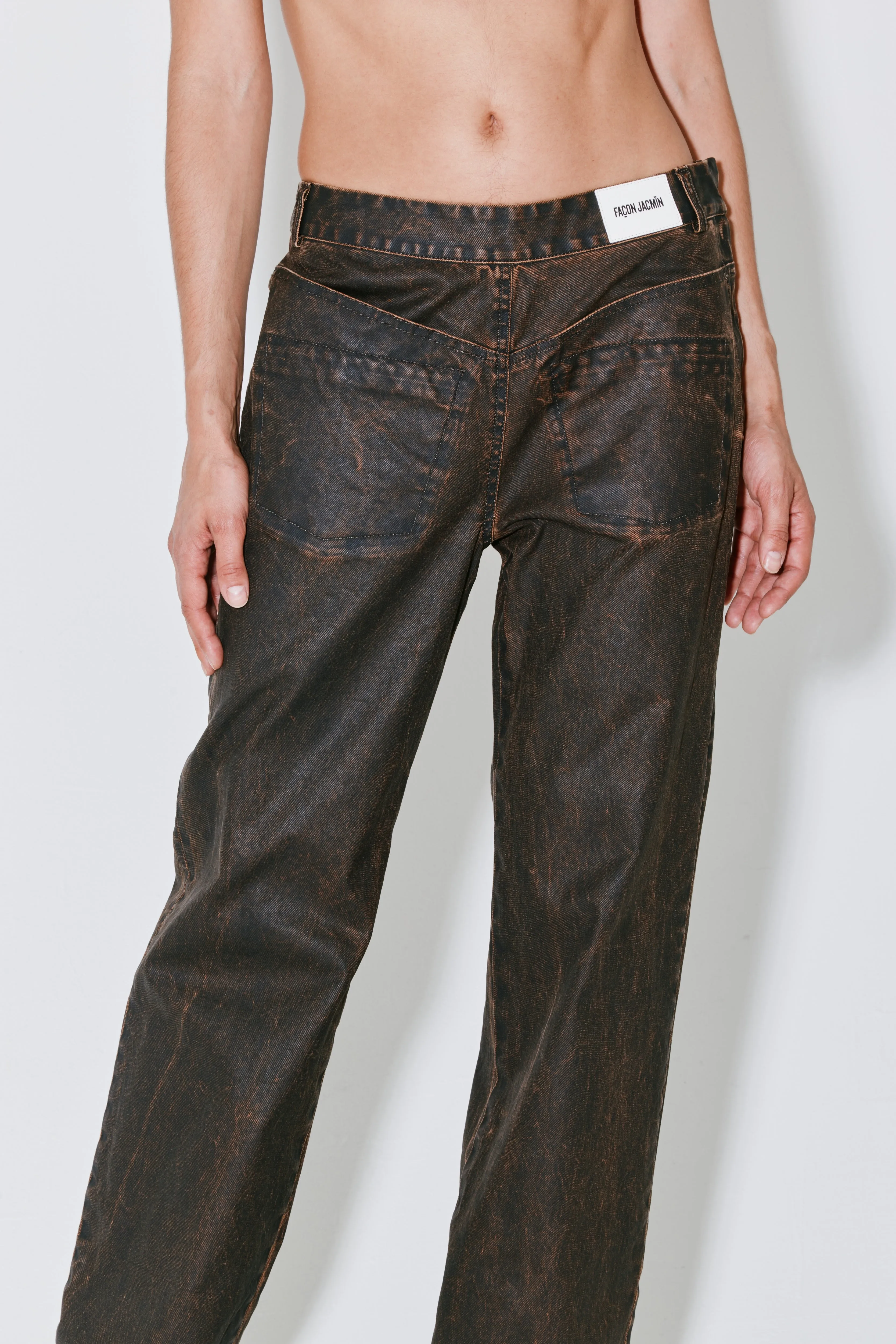 PETERSON pants brown wax sold by FAÃON JACMIN product image thumbnail 2