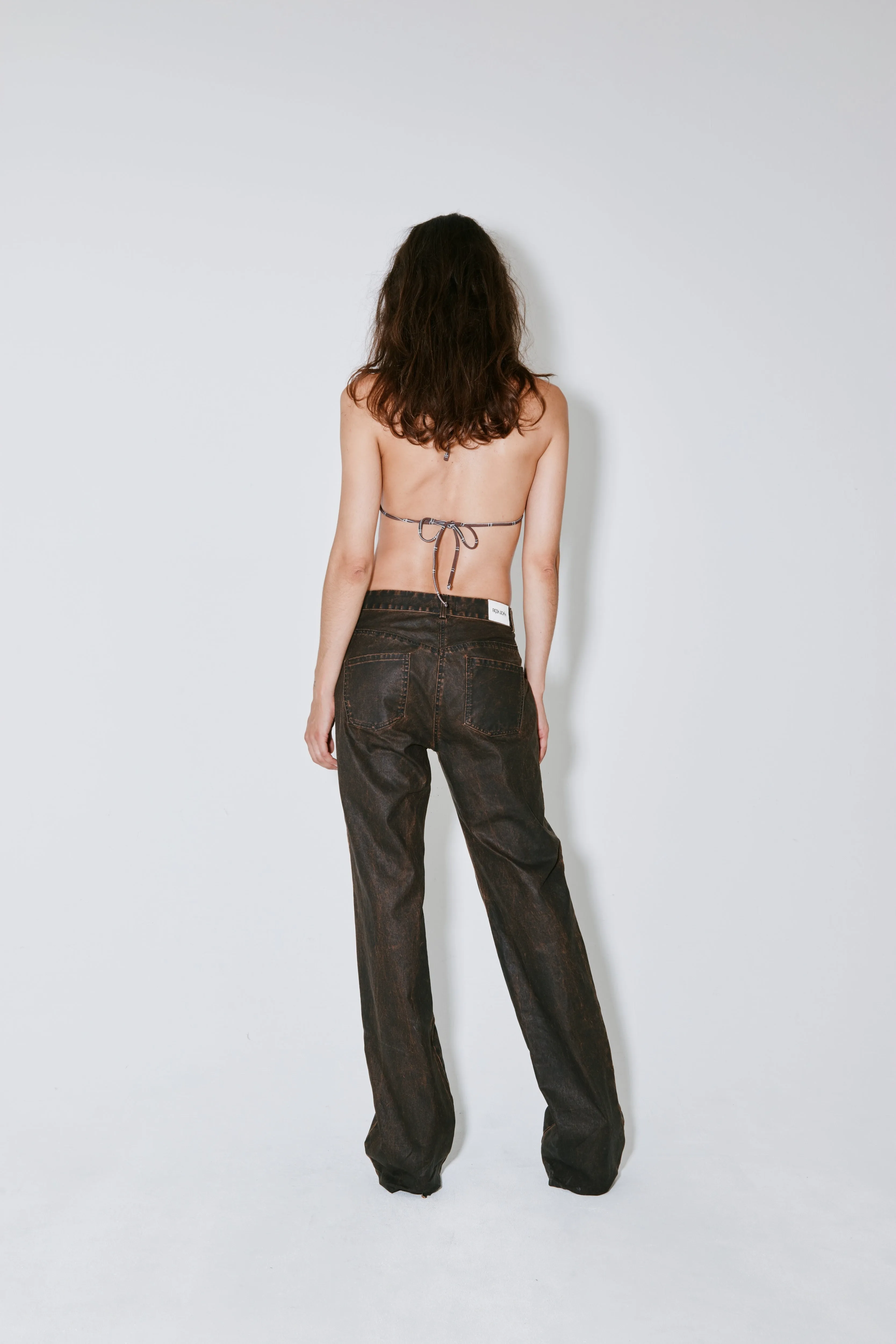 PETERSON pants brown wax sold by FAÃON JACMIN product image thumbnail 5