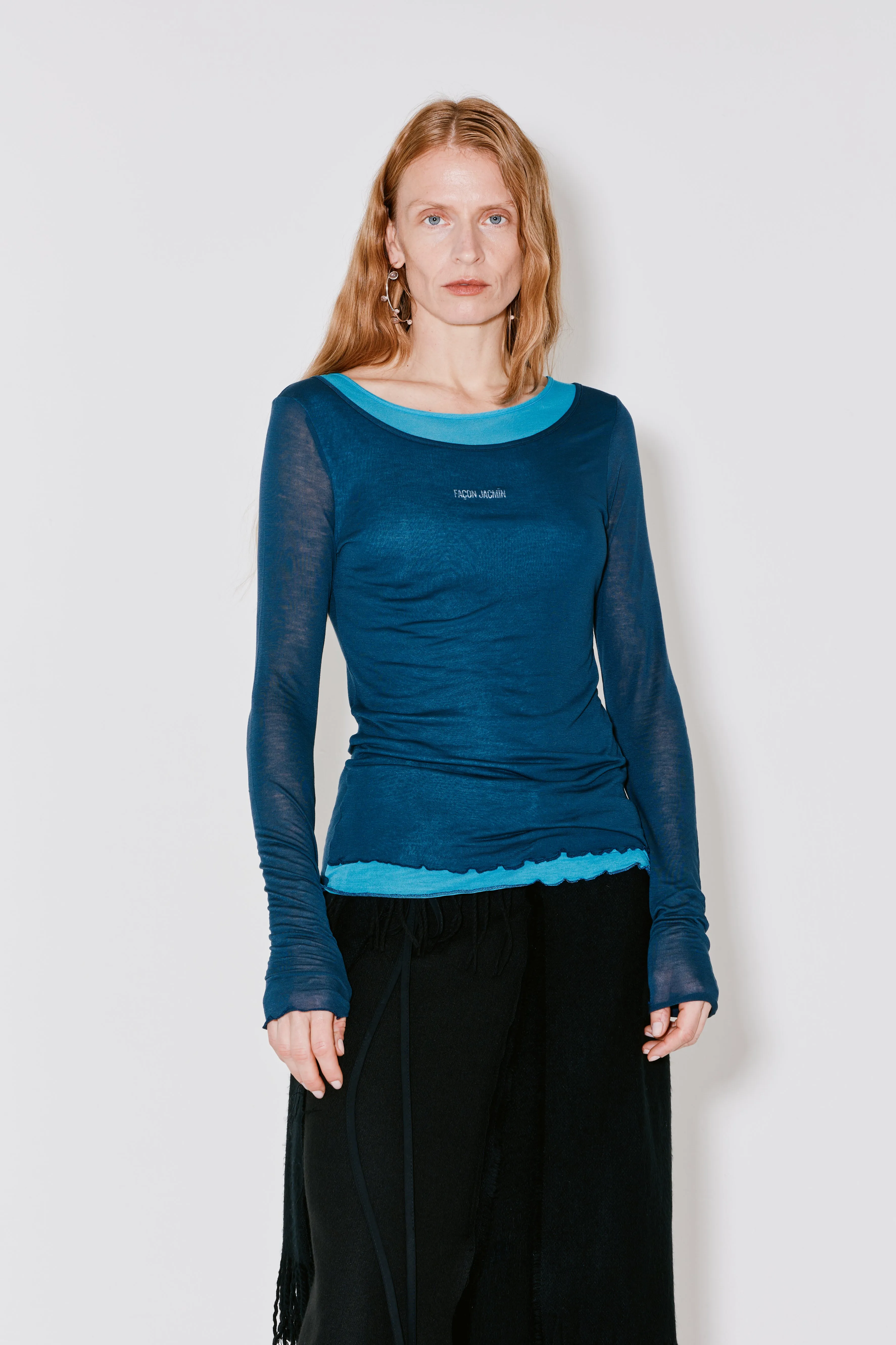 TIA top blue sold by FAÃON JACMIN product image thumbnail 2