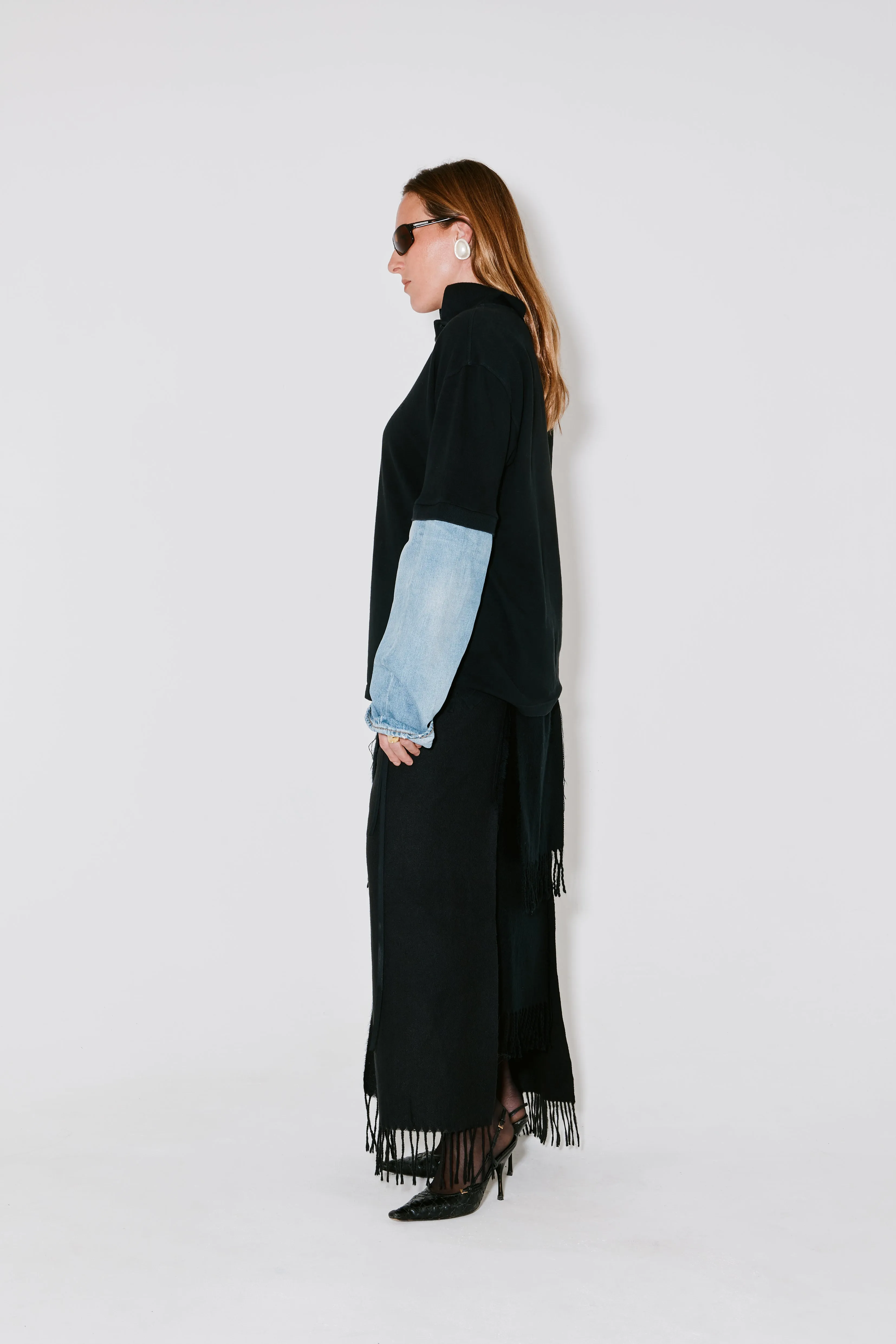 TOM upcycled polo black sold by FAÃON JACMIN product image thumbnail 3
