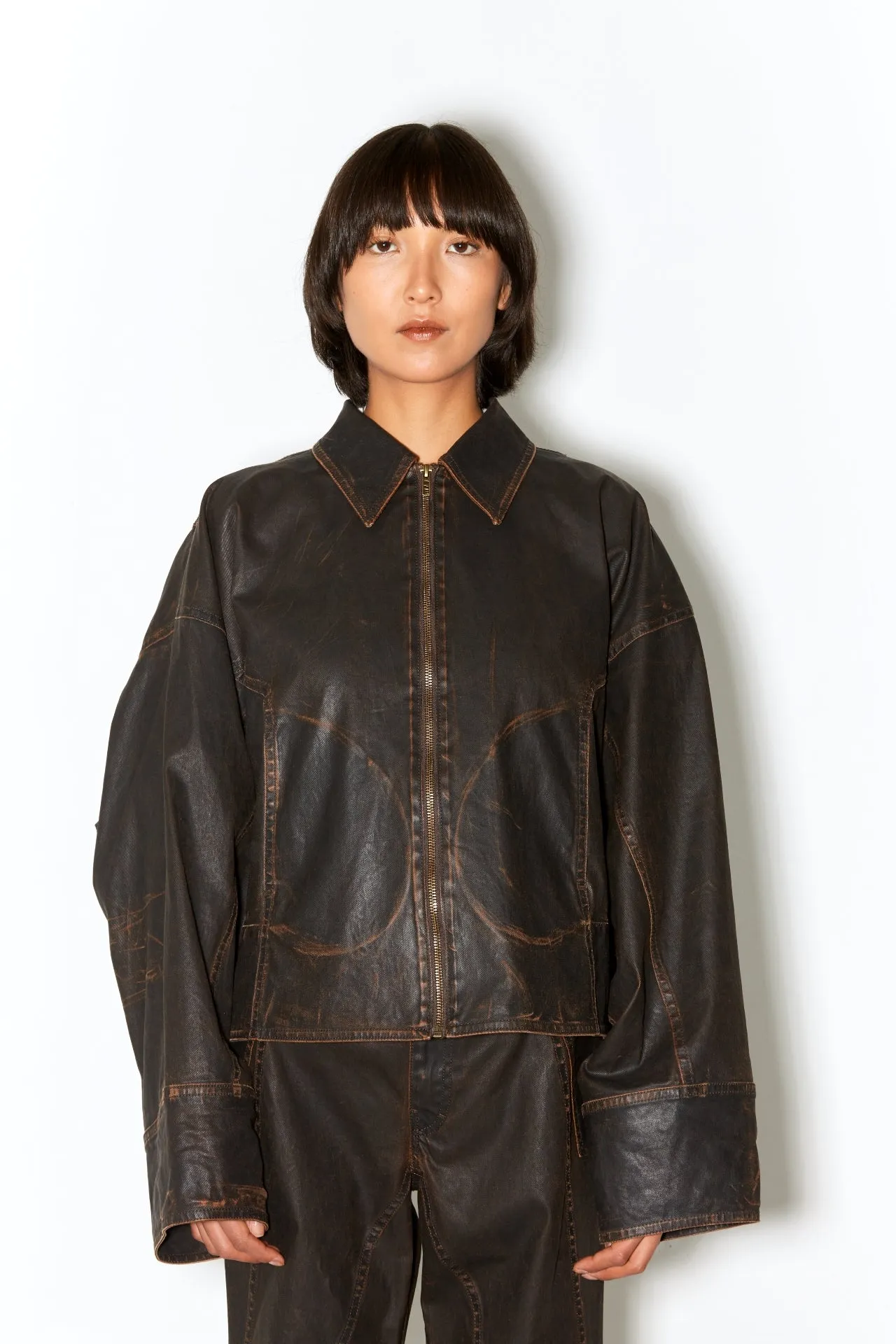 MACFLY jacket brown wax sold by FAÃON JACMIN product image thumbnail 2