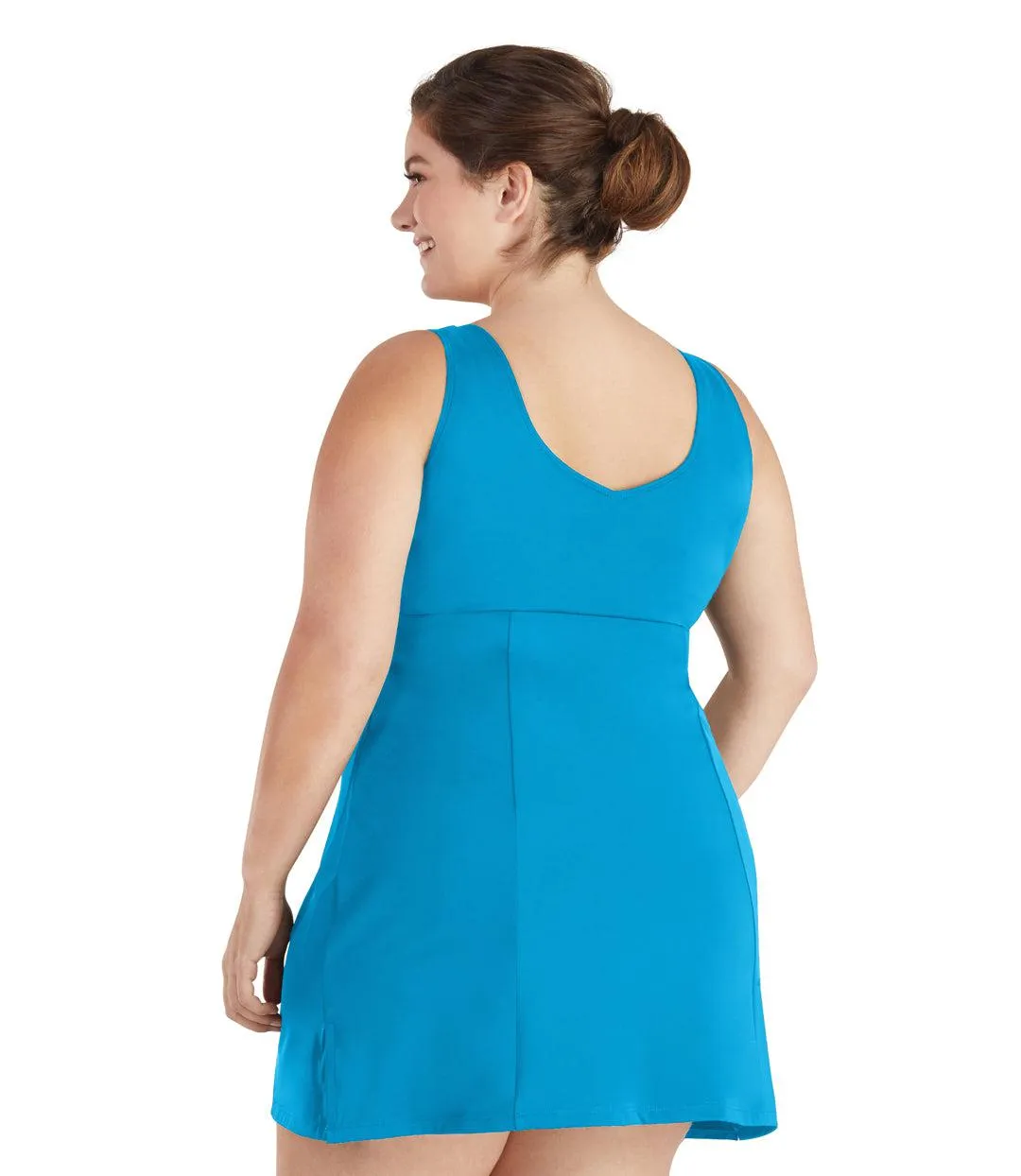 QuikEnergy Swim Dress Turquoise - FINAL SALE sold by JunoActive product image thumbnail 2