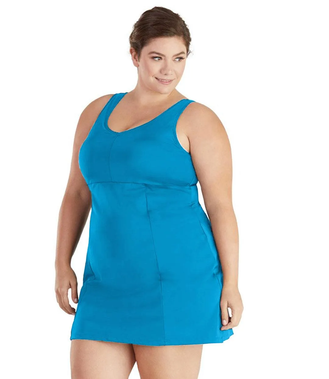 QuikEnergy Swim Dress Turquoise - FINAL SALE sold by JunoActive