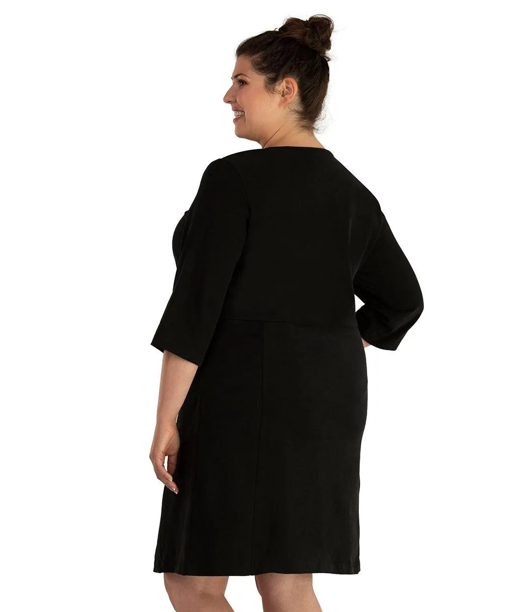 Legacy Cotton Casual 3/4 Sleeve Dress Basic Colors - FINAL SALE sold by JunoActive product image thumbnail 2