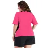 AquaSport Color Block Swim Tee Pink - FINAL SALE sold by JunoActive