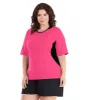 AquaSport Color Block Swim Tee Pink - FINAL SALE sold by JunoActive