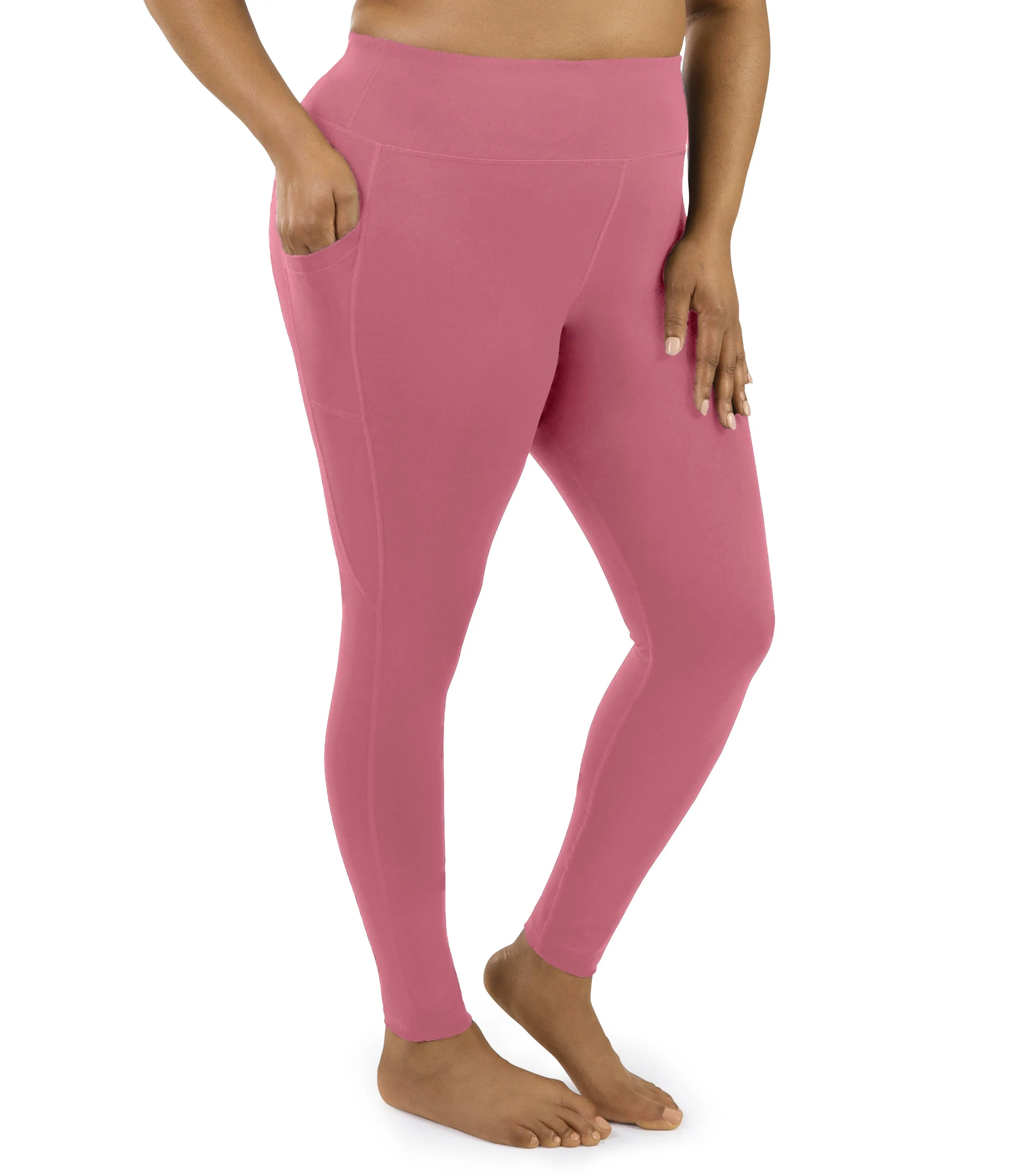 JunoStretch Side Pocket Legging Warm Mauve - FINAL SALE sold by JunoActive