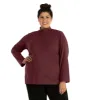 Stretch Naturals Lite Mock Neck Top - FINAL SALE sold by JunoActive