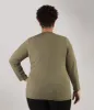 Designer Graphic Long Sleeve V-Neck Top Twilight Forest sold by JunoActive