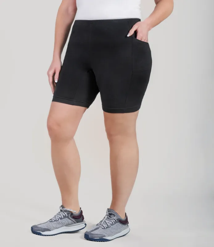 Stretch Naturals Pocketed Bike Shorts sold by JunoActive