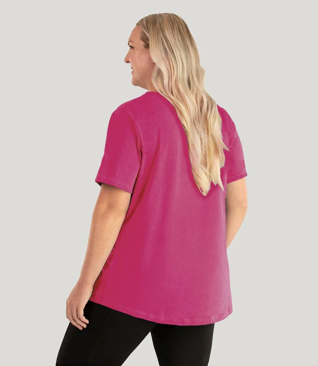 Designer Graphic Scoop Neck Top Dare to Dream sold by JunoActive product image thumbnail 2