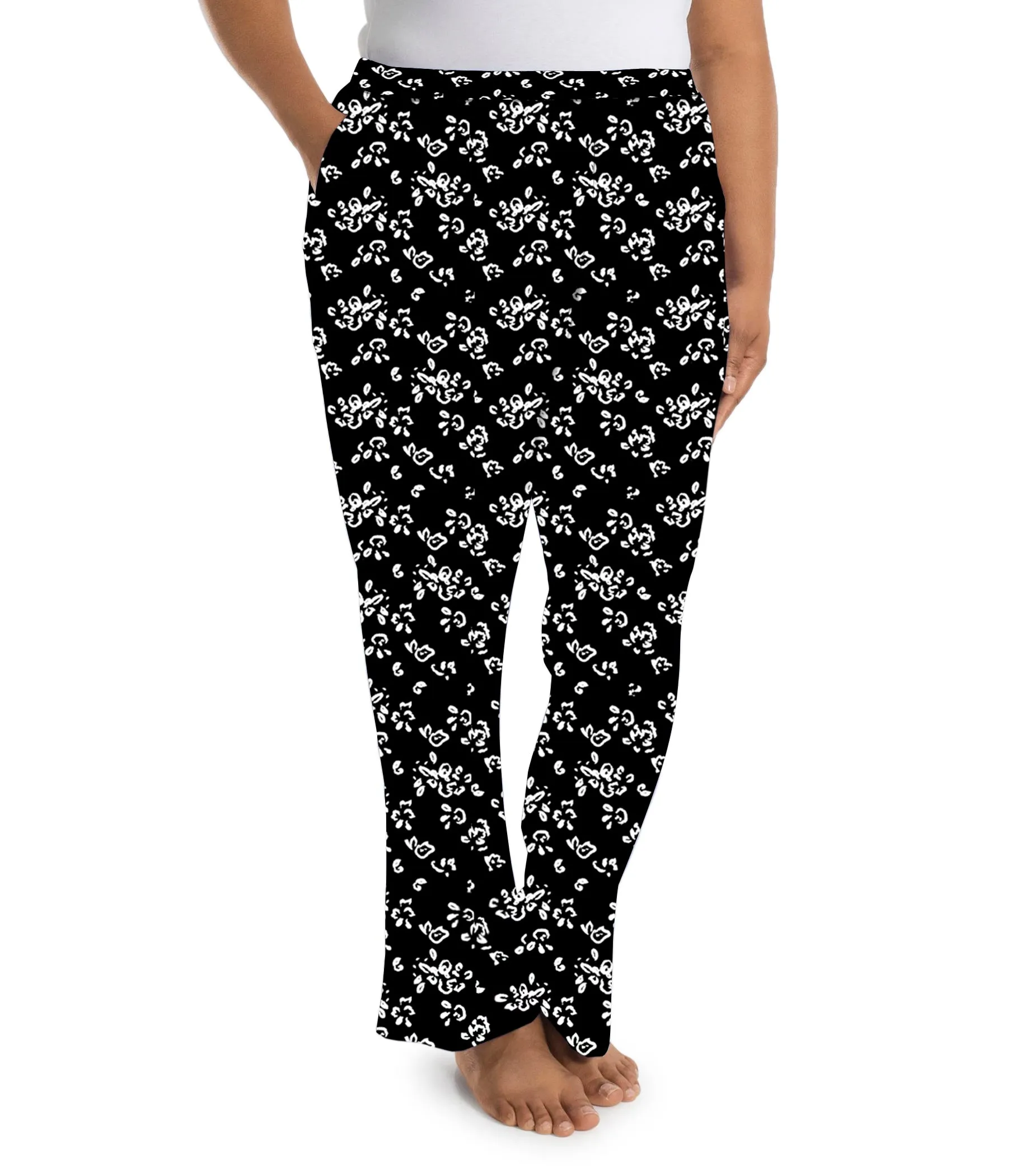 Stretch Naturals Lite Pocketed Pant Fresh Gardenia Print - FINAL SALE sold by JunoActive product image thumbnail 3