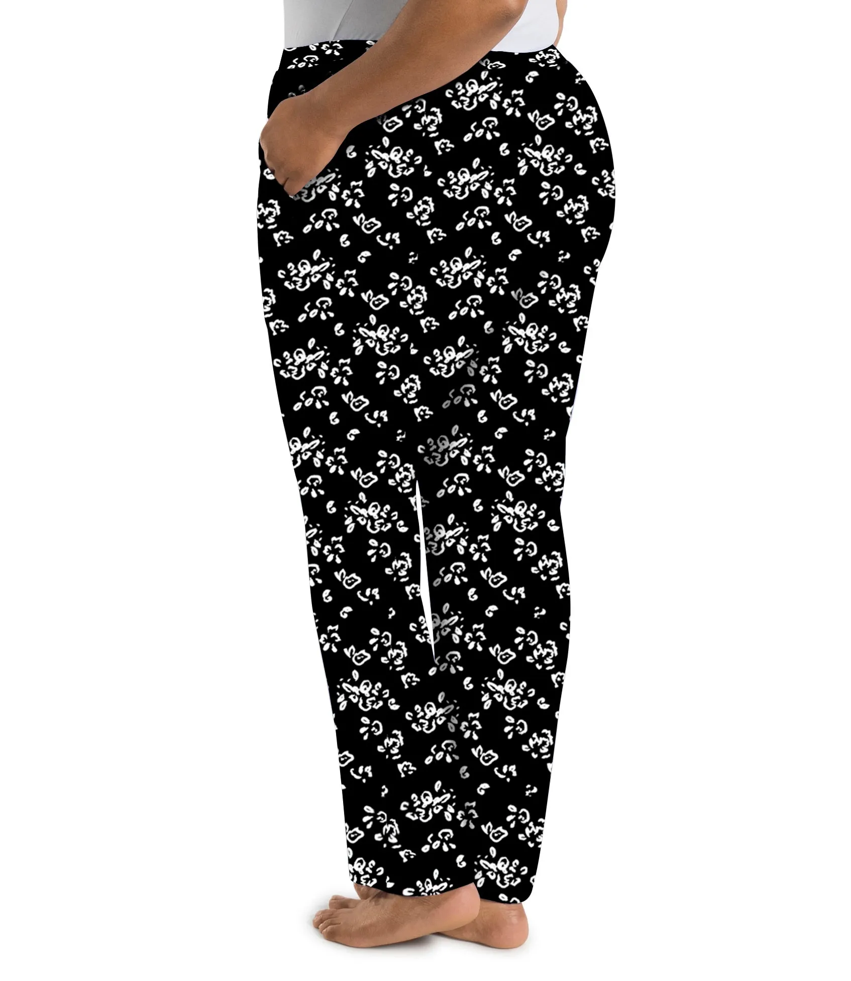 Stretch Naturals Lite Pocketed Pant Fresh Gardenia Print - FINAL SALE sold by JunoActive product image thumbnail 2