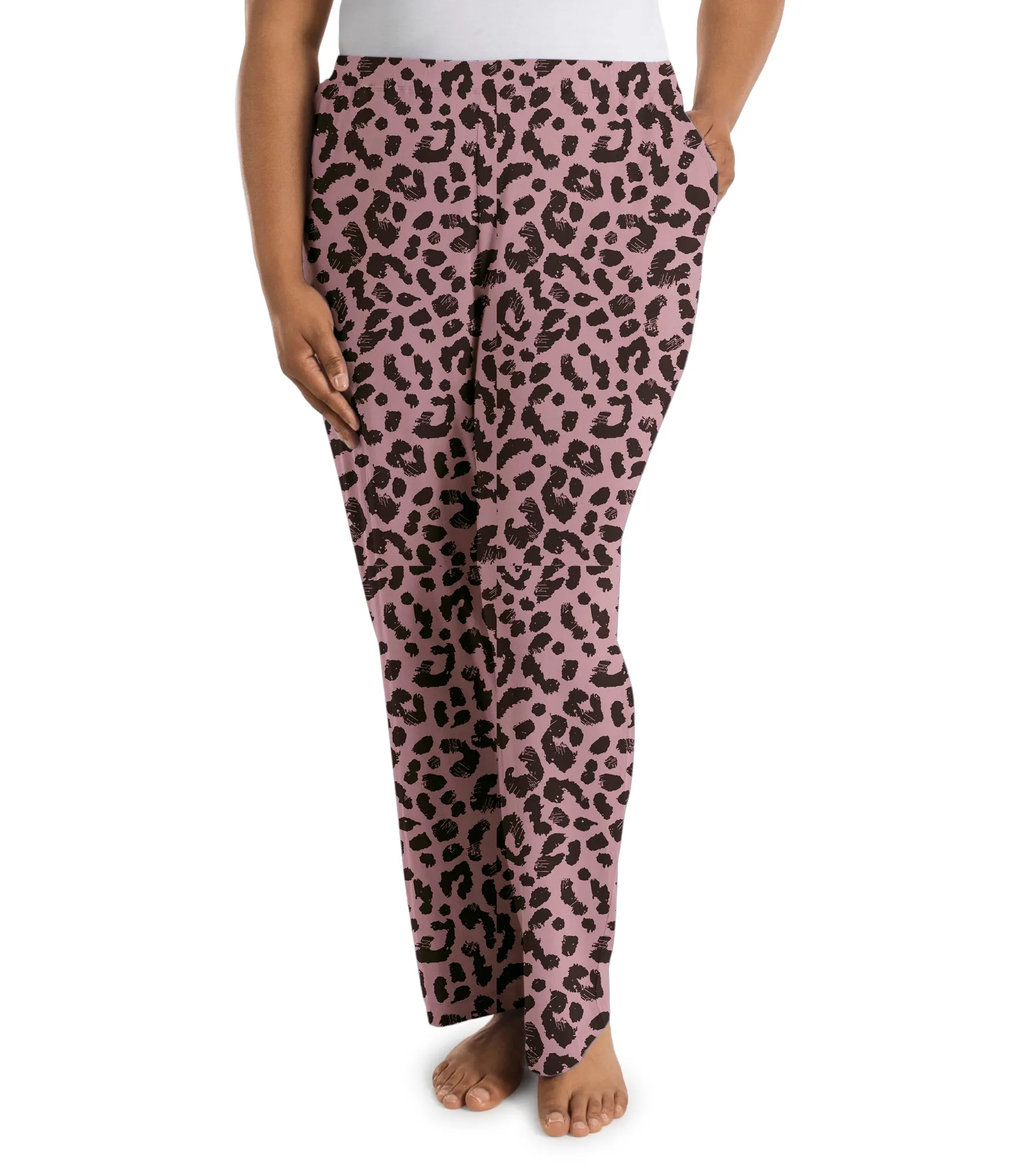 Stretch Naturals Lite Pocketed Pant Jungle Rose Print - FINAL SALE sold by JunoActive