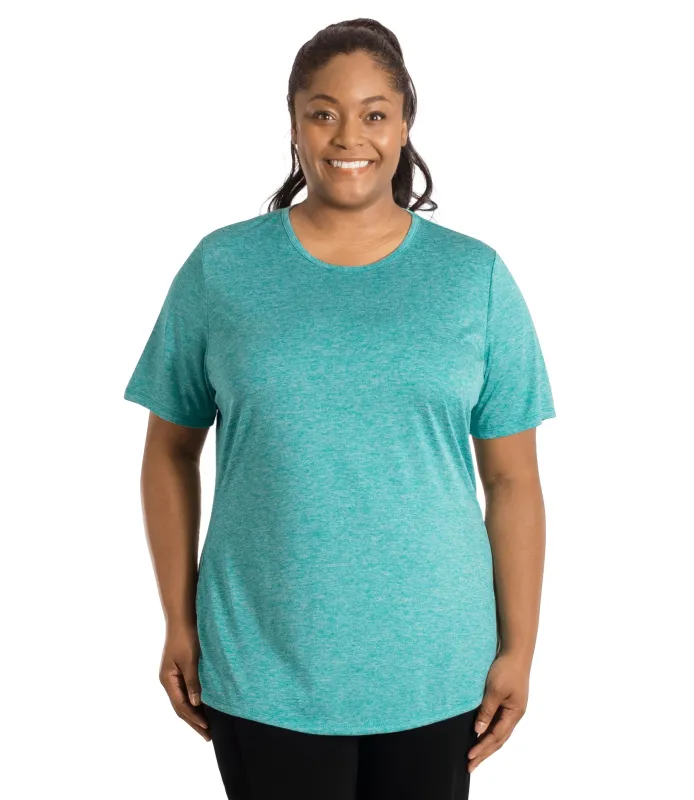 SunLite Scoop Neck Short Sleeve Top - FINAL SALE sold by JunoActive