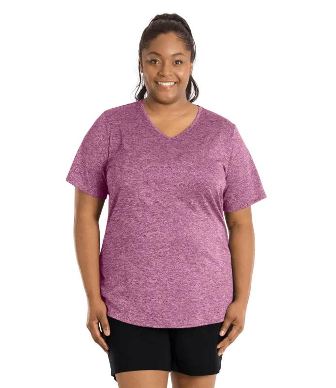 SunLite V-Neck Short Sleeve Top - FINAL SALE sold by JunoActive