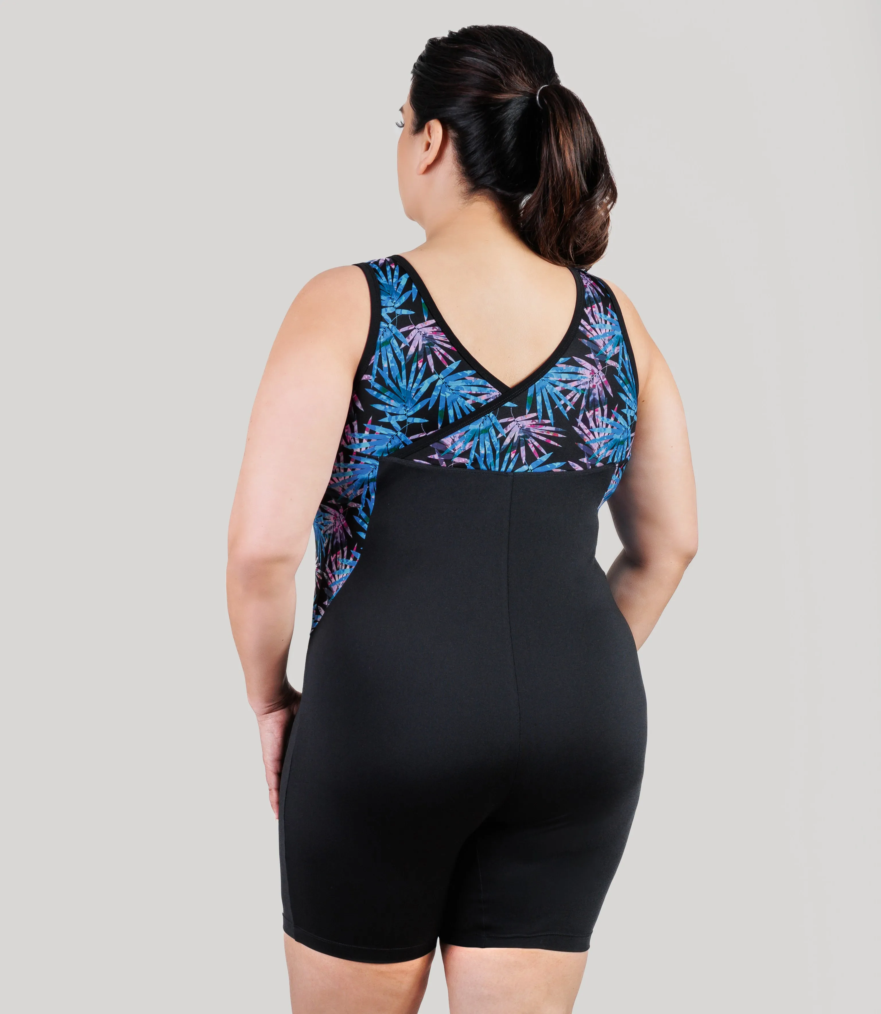 AquaSport Crossback Aquatard Jewel Palmetto Print Black sold by JunoActive product image thumbnail 2