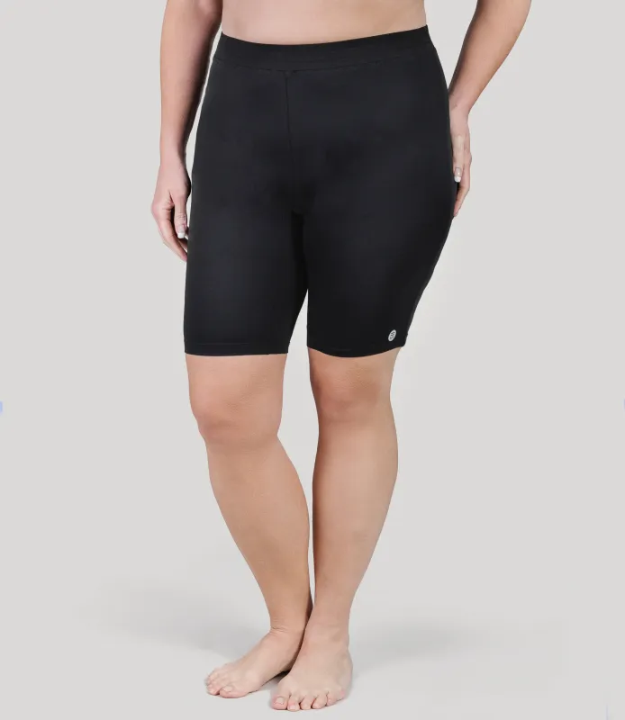 AquaSport Fitted Swim Shorts Black sold by JunoActive