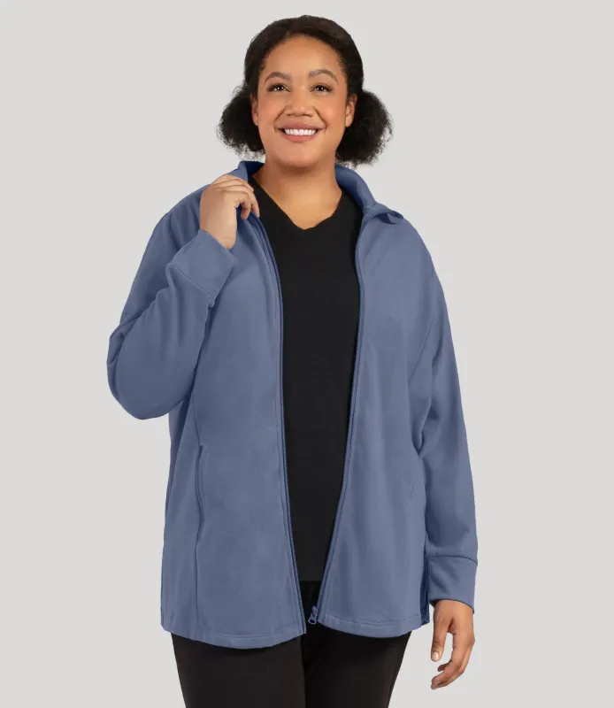 Legacy Cotton Casual Mock Neck Zip Jacket made by JunoActive