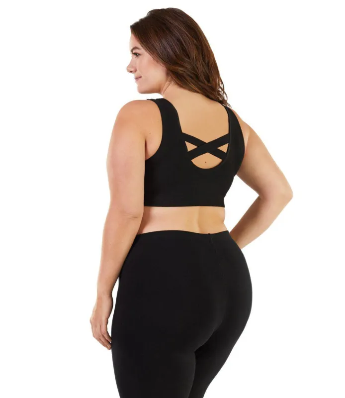 Stretch Naturals Crossback Bra Top Basic Colors - FINAL SALE sold by JunoActive