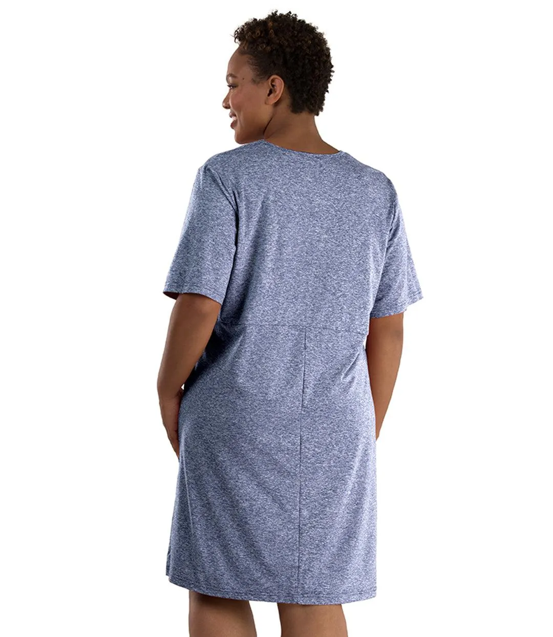SoftWik Short Sleeve Dress with Pockets - FINAL SALE sold by JunoActive product image thumbnail 3