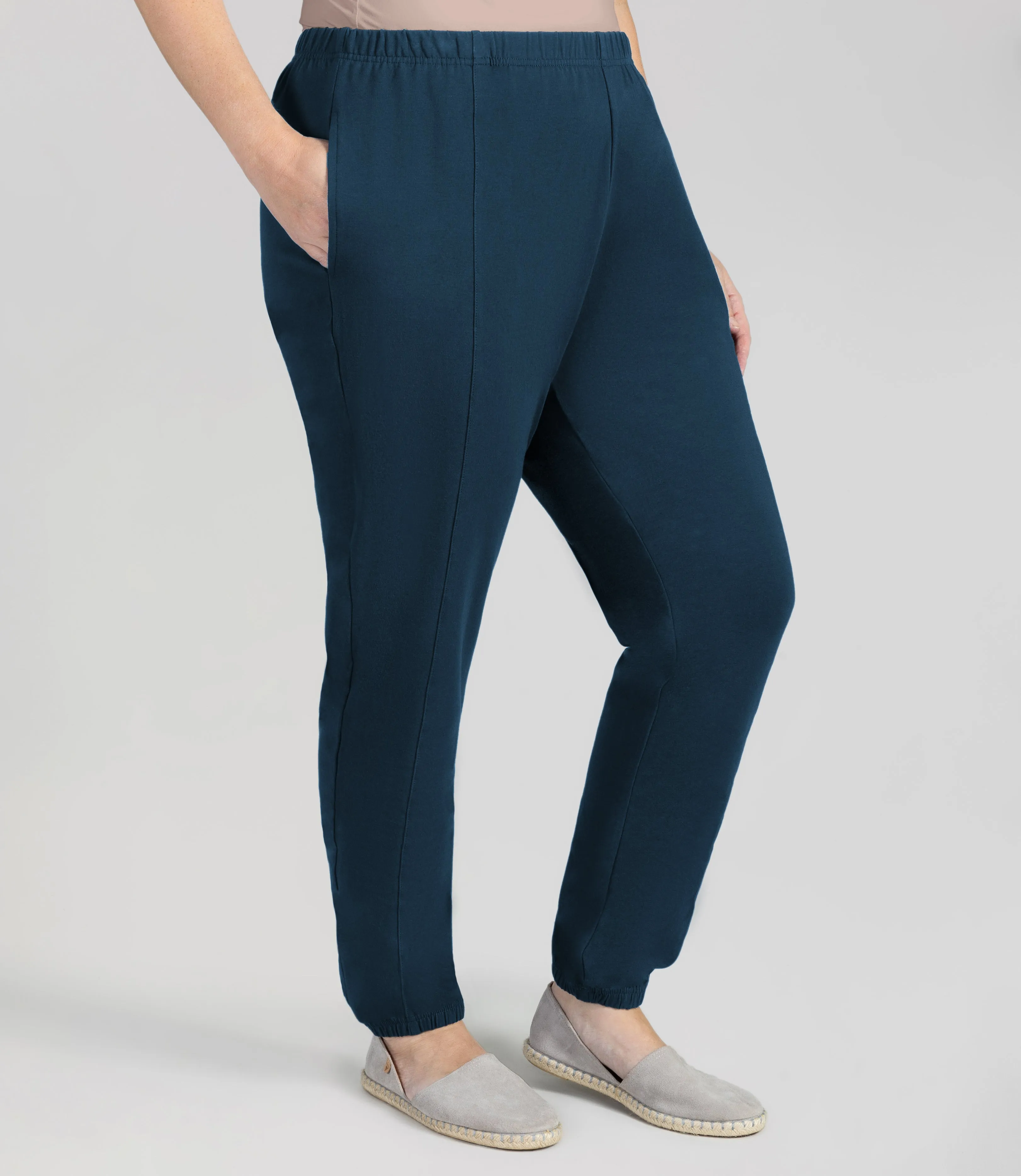 Stretch Naturals Jogger with Pockets Indigo sold by JunoActive