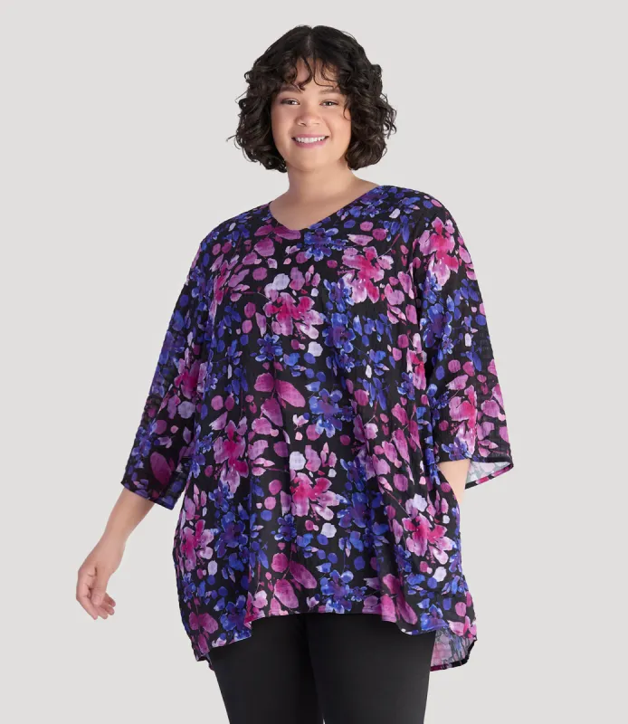 BellaStyle Tunic Cover-Up Floral Elegance Print sold by JunoActive