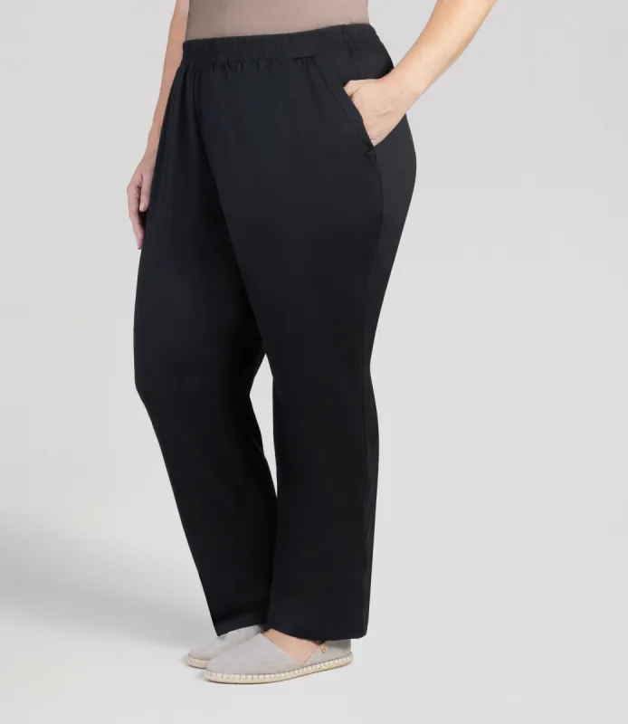 SoftWik Relaxed Fit Pocketed Pant Basic Colors sold by JunoActive