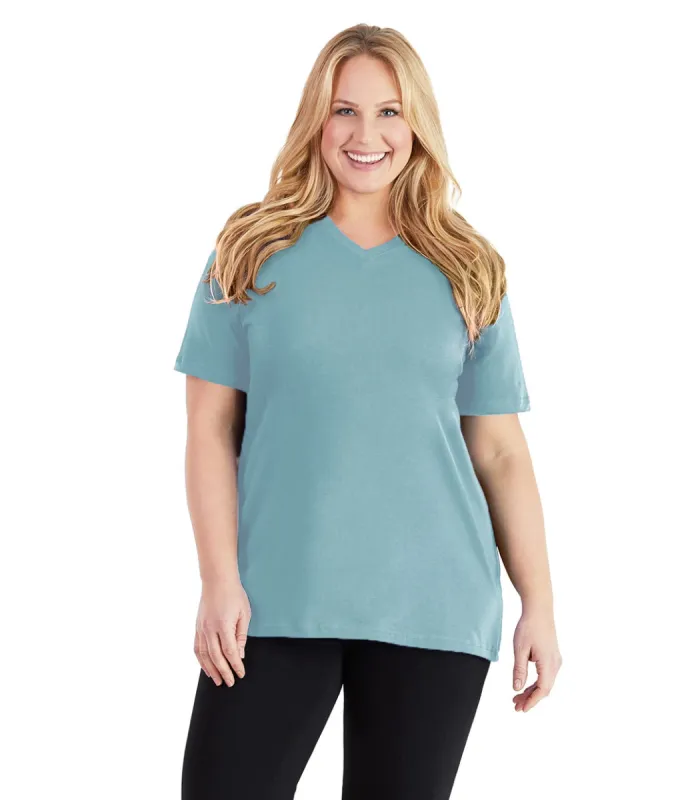 Stretch Naturals V-Neck Tee Classic Colors sold by JunoActive