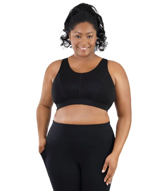 Comfort Support Back Clasp Plus Size Sports Bra - FINAL SALE sold by JunoActive