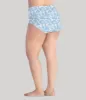 Junowear Cotton Stretch High Waist Brief Blue Blossoms Print sold by JunoActive