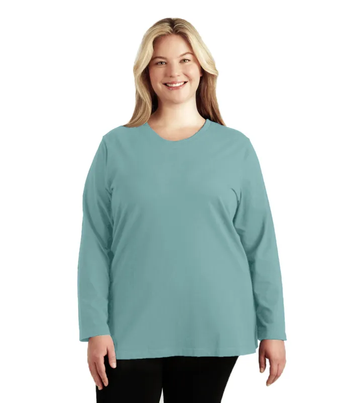 Stretch Naturals Lite Long Sleeve Scoop Neck Top Classic Colors sold by JunoActive