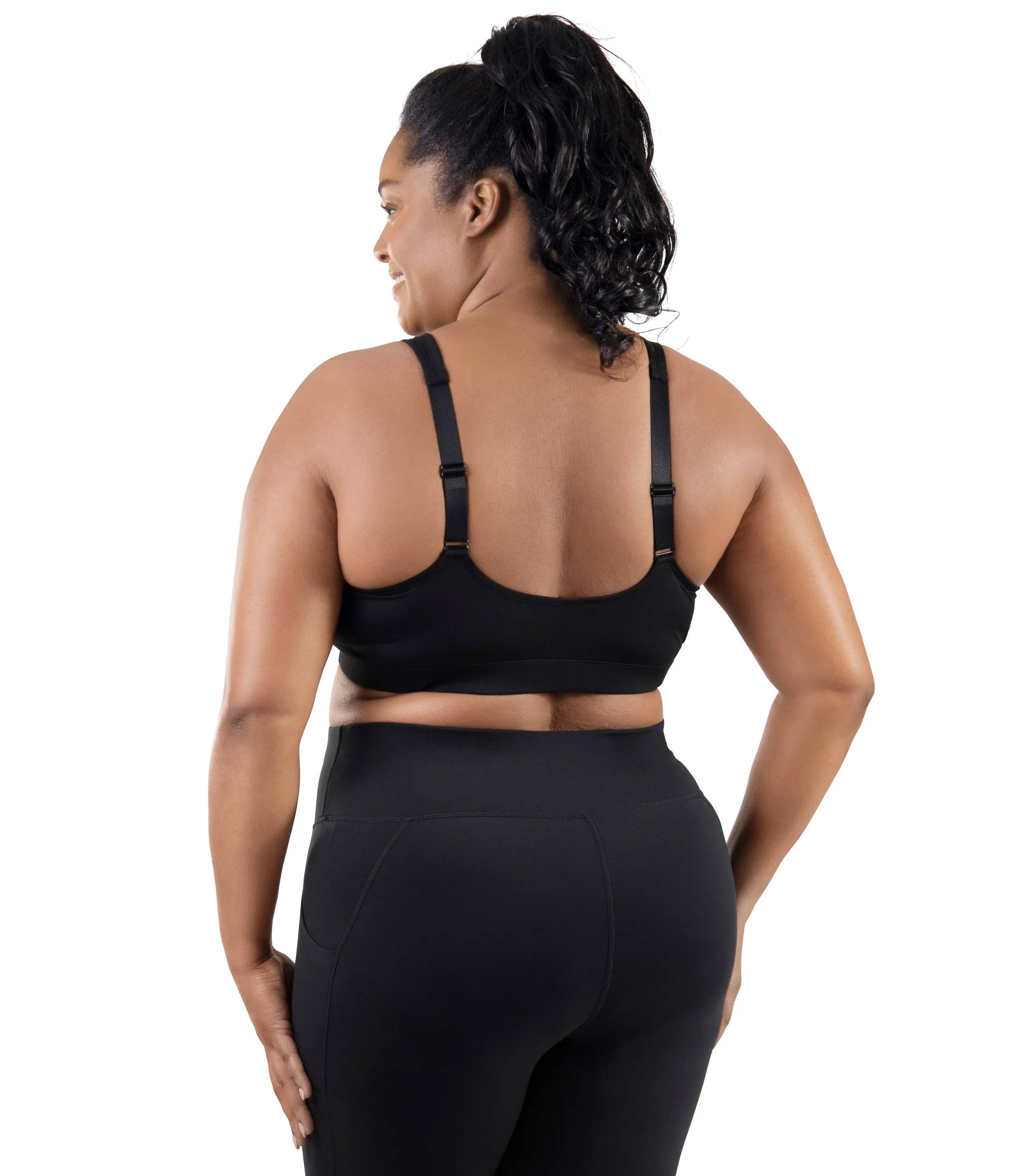 Comfort Support Zip Front Plus Size Sports Bra sold by JunoActive product image thumbnail 2