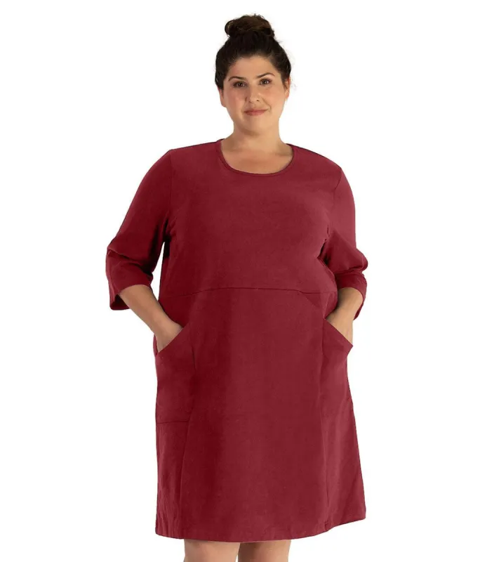 Legacy Cotton Casual 3/4 Sleeve Dress Classic Colors - FINAL SALE sold by JunoActive