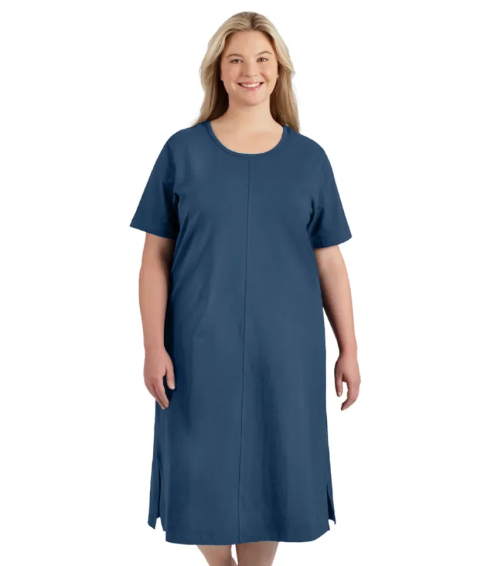 Stretch Naturals Short Sleeve Dress Classic Colors - FINAL SALE made by JunoActive