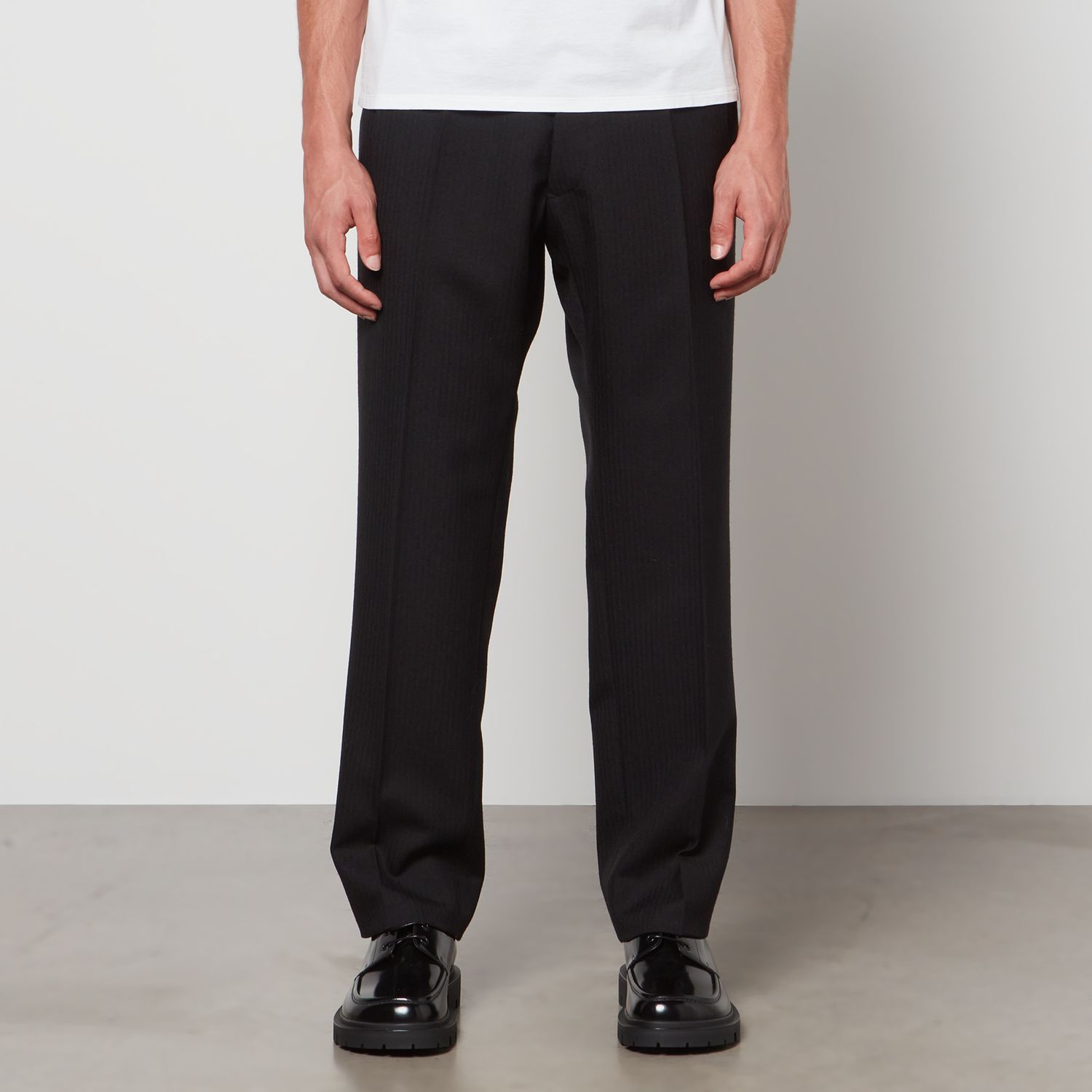 Maison Margiela Herringbone Wool Trousers sold by Coggles
