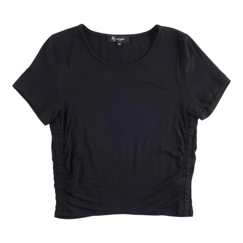 lily morgan Women's Short Cap Sleeves Ruched Top sold by Giant Tiger